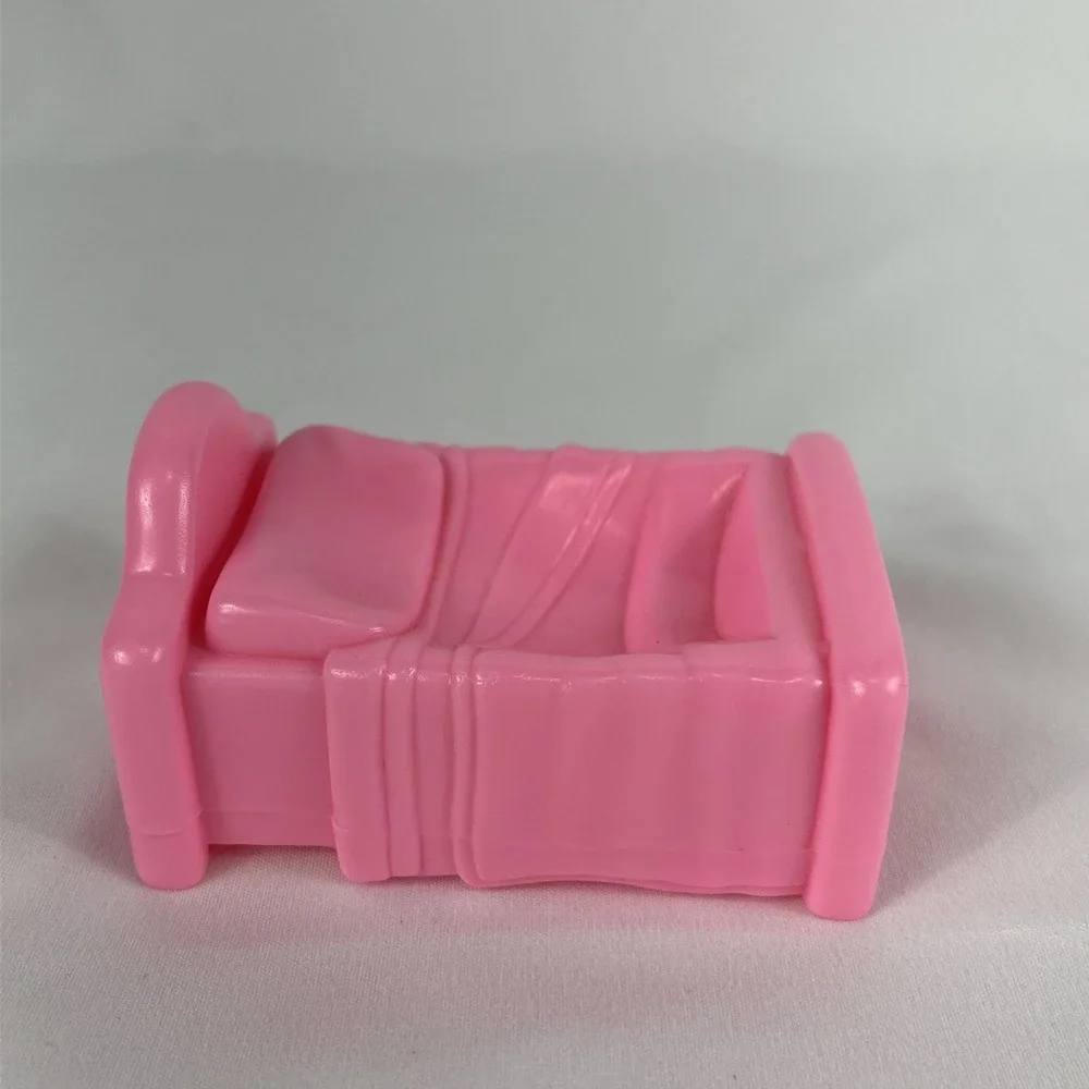 Vintage Fisher Price Little People Home‎ Sweet Home Doll House Bed Pink 1996